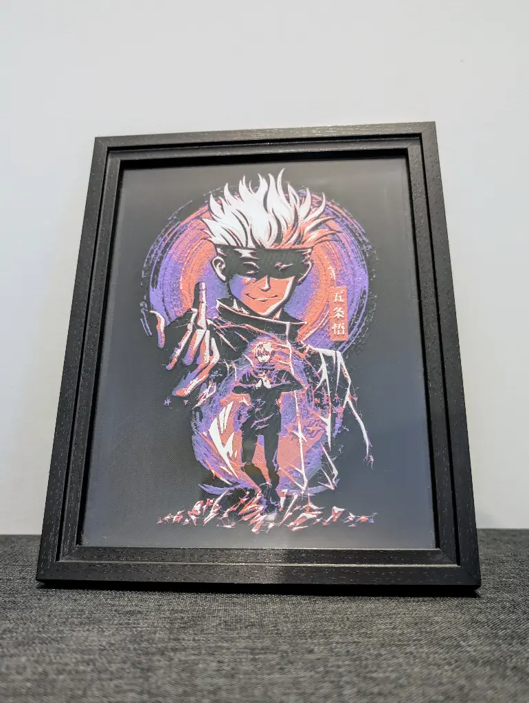 [[TABLEAU-3D - GOJO]] Tableau 3D GOJO (Jujutsu Kaisen) + Cadre