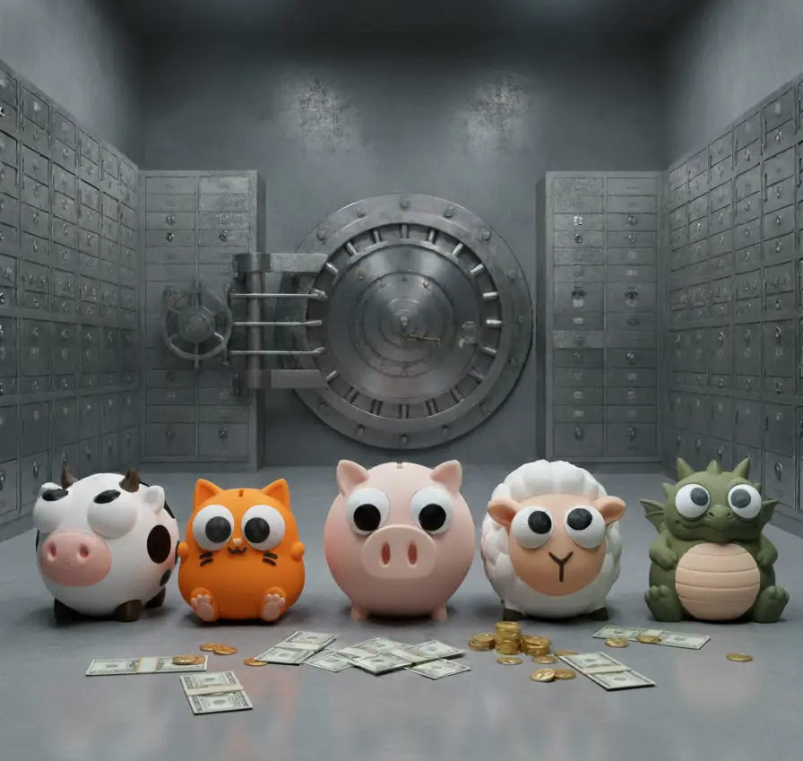 Tirelire 3D - Animaux